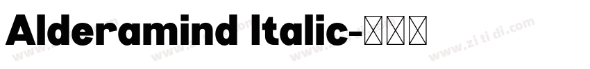Alderamind Italic字体转换
